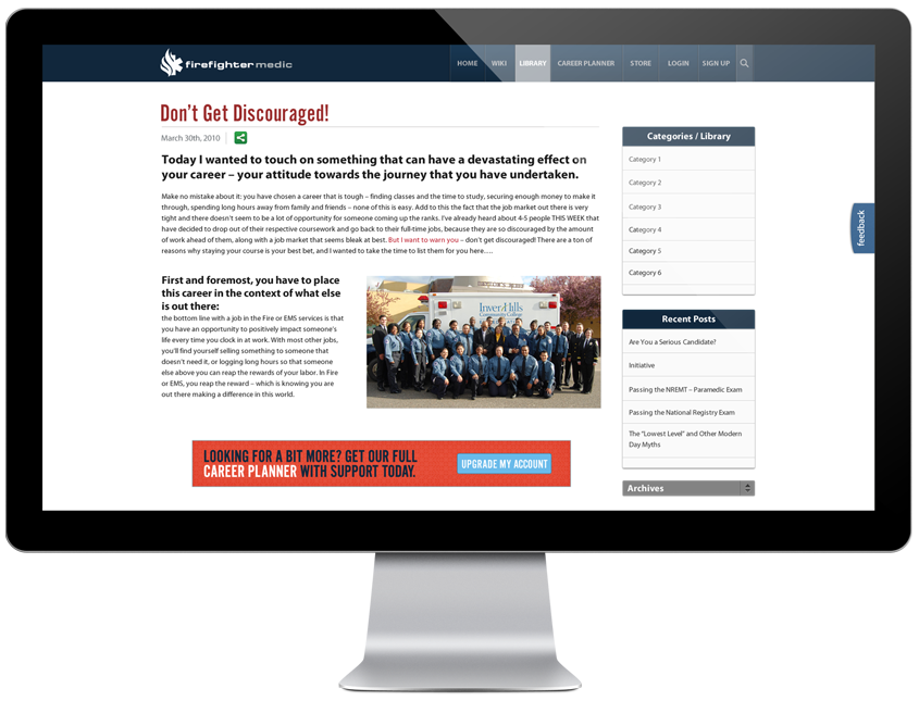 FirefighterMedic Website Development