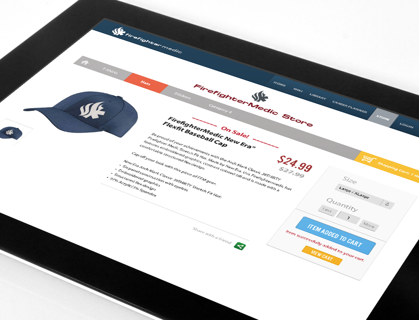 FirefighterMedic eCommerce Solution