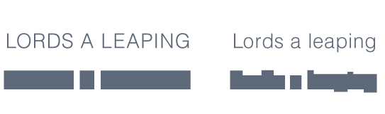 Letter shapes matter more than the letters themselves,